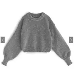 GRL モヘヤタッチクロップド丈ニットトップス[an1267]