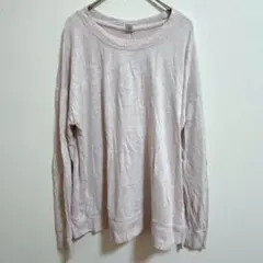1点もの✨OLD NAVY【S】ライトピンク 長袖ニット クールネックセーター