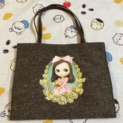 ブライス人形 総柄バック 平成レトロy2k ドールプリント ロリータ