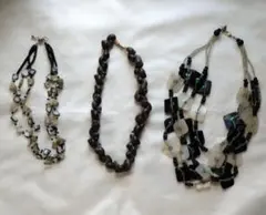 D 貝殻 ネックレス 3点セット まとめ売り シェルアクセサリー