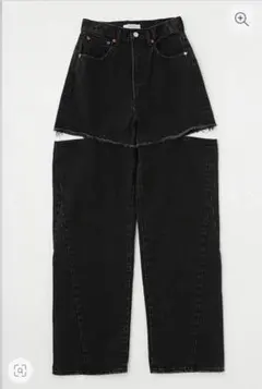 moussy CUT OUT WIDE STRAIGHT