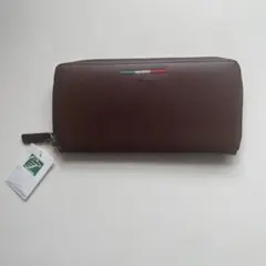 G. Meanazza 長財布 ブラウン ラウンドファスナー