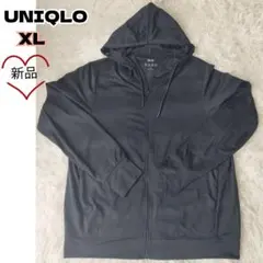 UNIQLO ユニクロ エアリズム UVカット パーカー ブラック XL　新品