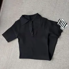 新品 膝丈 ワンピース 黒のサムネイル