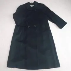 カシミヤ65%羊毛35%コート ブラック - メルカリ