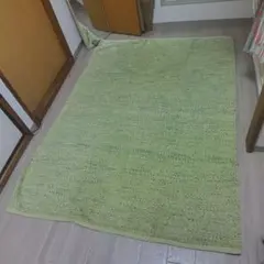 ラグ マット フロアマット 180cm ライトグリーン 黄緑
