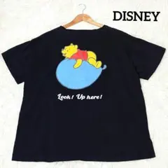 ☆最終価格☆ DISNEY ディズニー【M〜L】プーさん Tシャツ 半袖 黒