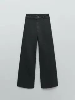 ZARA マリンストレートジーンズ デニム カットオフ ザラ