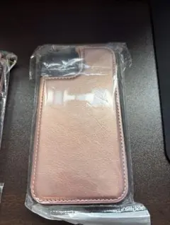 ピンク 合成皮革 スリーブ型iPhoneケース