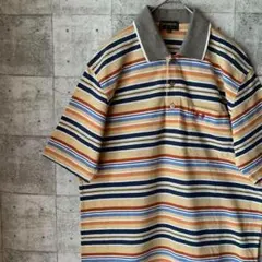 〈マックレガー ポロシャツ〉マルチカラーボーダー コットンピケ素材 半袖