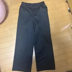 GU ワイドスラックス ブラック L