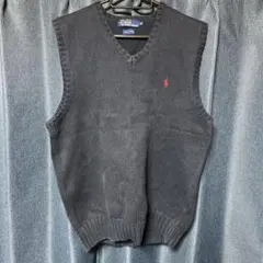 Polo Ralph Lauren ネイビー Vネック ベスト M