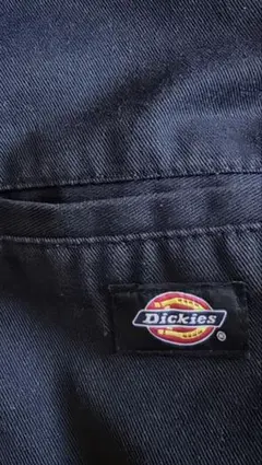 Dickies ダブルニーセンタープレス ワークパンツ ブラック 34inch