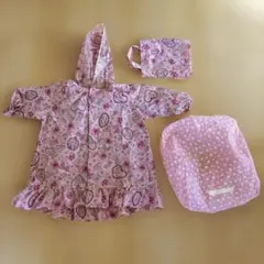 女児レインコート バックカバーセット　プリンセス ディズニー 90サイズ