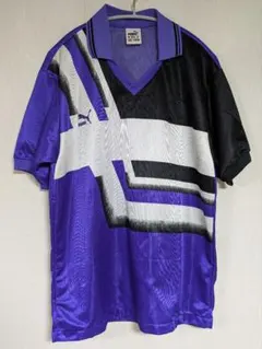 90s PUMA ゲームシャツ L 日本製 ヒットユニオン 総柄のサムネイル
