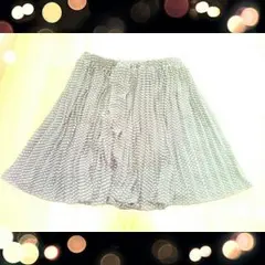 ドット柄シフォンスカート