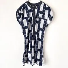 ジースター Tシャツ ロング 肩の長さ調整可能 総柄 細身 薄手 レディース