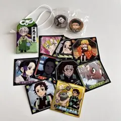 鬼滅の刃 ストラップ ステッカー バッジセット