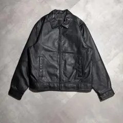 ST JOHN'S BAY セントジョンズベイ　レザージャケット　ドリズラー　黒のサムネイル