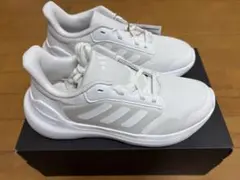 新品 adidas スニーカー 23.5cm 白 TensaurRun 3.0J