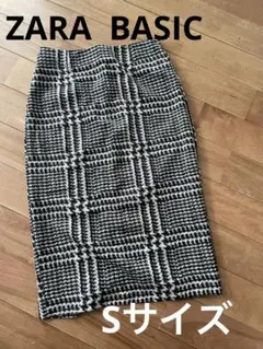 ZARA BASIC チェック柄タイトスカート
