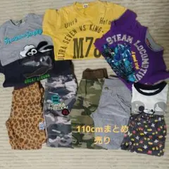 110cm②子供服まとめ売り 男の子 Tシャツ ハーフパンツ パジャマ 10点のサムネイル