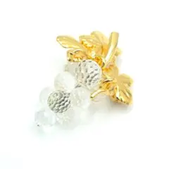 未使用 SWAROVSKI スワロフスキー グレープ ブローチ クリスタル レデ