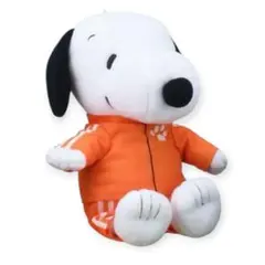 【新品タグ付き】SNOOPY™ ぬいぐるみ カラフルジャージ　オレンジのサムネイル