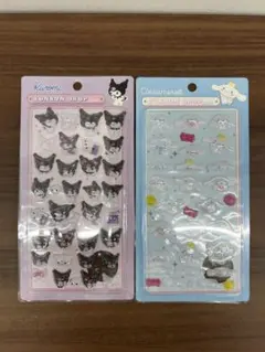 クロミ　シナモロール ボンボンドロップシール 2枚セット