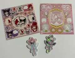 マイメロディ クロミ キラキラホログラムシール とホログラムアクリルステッカー