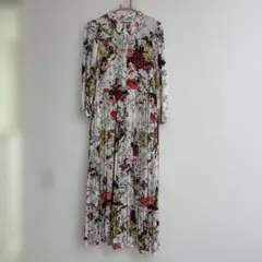 ZARA 花柄 ロングワンピース 長袖のサムネイル