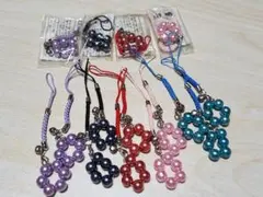 パール風ビーズ ストラップチャーム 15個セット