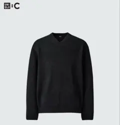 UNIQLO C リラックスVネックセーター ブラック M