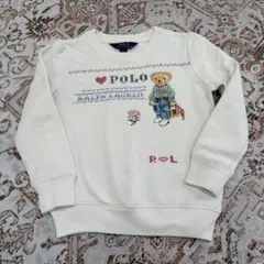 Polo Ralph Lauren ポロベア ガールズ トレーナー 刺繍 110のサムネイル
