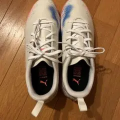 PUMA サッカーシューズ ホワイト/ブルー/オレンジ