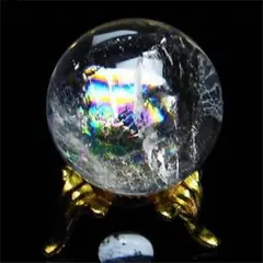 ☆ 虹入り！ヒマラヤ水晶 丸玉 28㎜ 天然石 パワーストーン！