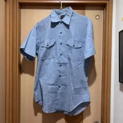 Americana シャンブレーワークシャツ 日本製 L相当 ビッグシルエット 