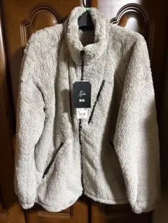 ユニクロ✕NEEDLES フリースジャケット ベージュ XLサイズ