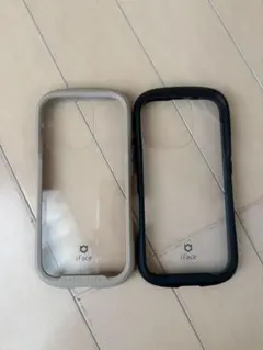 iFace透明ケース、ブラックとベージュ2色セット iPhone16Pro