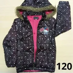 ハローキティ　120　ジャケット　キティちゃん　女の子アウター　ブラック