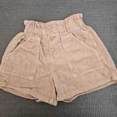 コーデュロイ 半ズボン 140cm ピンク
