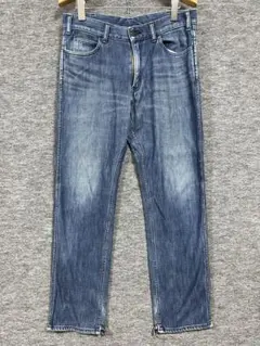 綺麗 Nハリウッド ウォッシュ加工 ストレートデニムパンツ ブルー サイズ38のサムネイル