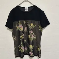 FIGARO Paris 花柄刺繍 半袖カットソーのサムネイル