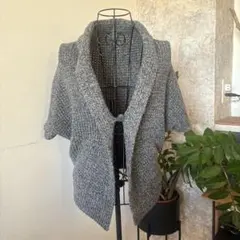 Zara Kids グレー ショートスリーブ カーディガン L