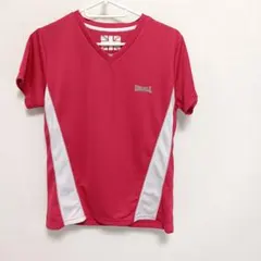 Lonsdale ピンク Vネックスポーツ Tシャツ Lのサムネイル