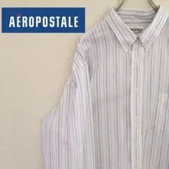エアロポステールAEROPOSTALE長袖BDシャツ ストライプ ヴィンテージ