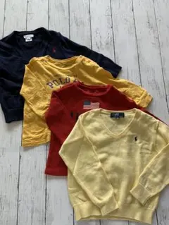 【値下げ】ラルフローレン 90~100cm カーディガン ロンＴ セット