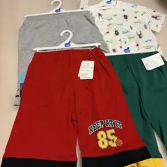 R74 新品男の子ハーフパンツTシャツ130まとめ売り