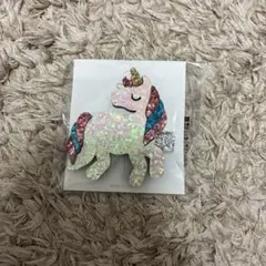 ユニコーン ヘアクリップ ラメ キラキラ