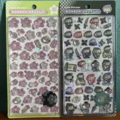【正規】BONBONDROP桜と忍者シール2シートセットボンボンドロップシール